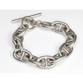 bratara masiva Chainmaille, din argint. atelier italian